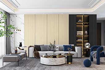 临湘轻奢风格-客厅