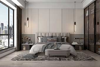 临湘现代风格-卧室