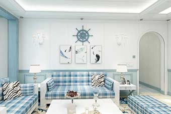 临湘地中海风格-客厅