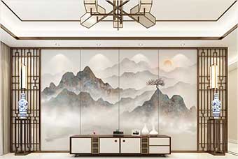 临湘森佰汇航空纤维（山水画系列）