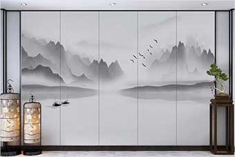 临湘森佰汇航空纤维（山水画系列）