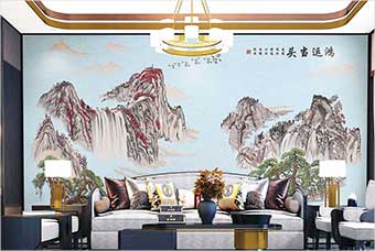 临湘森佰汇航空纤维墙咔（鸿运当头）